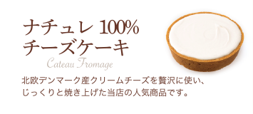 ナチュレ100%チーズケーキ